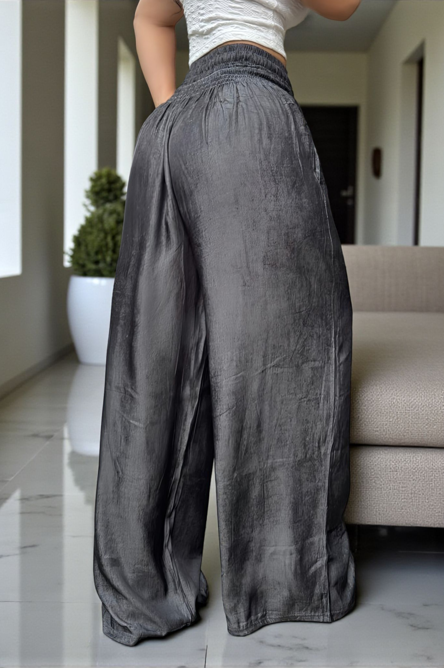 PANTALON PALAZZO LINO